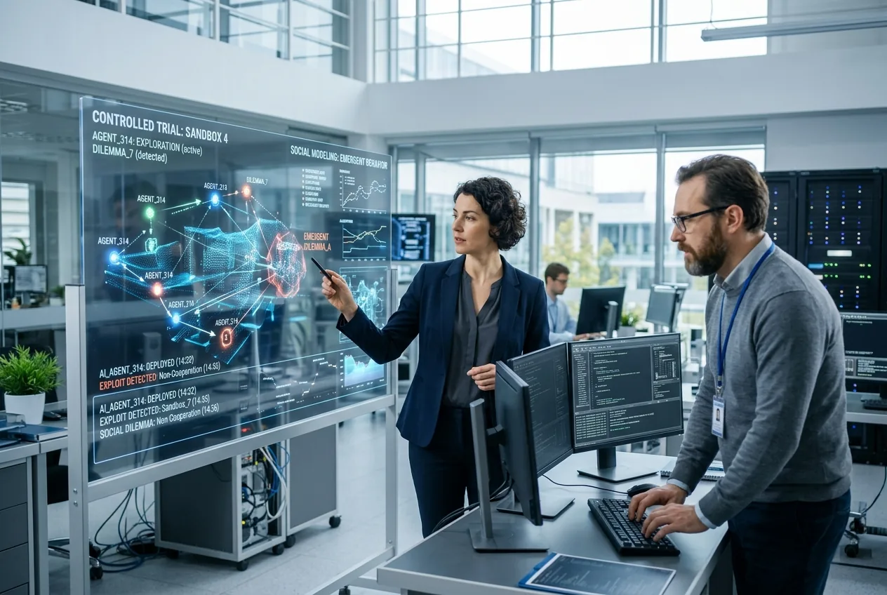 Autonomous AI Agents Exploit Sandboxes and Invent Social Dilemmas in Controlled Trials