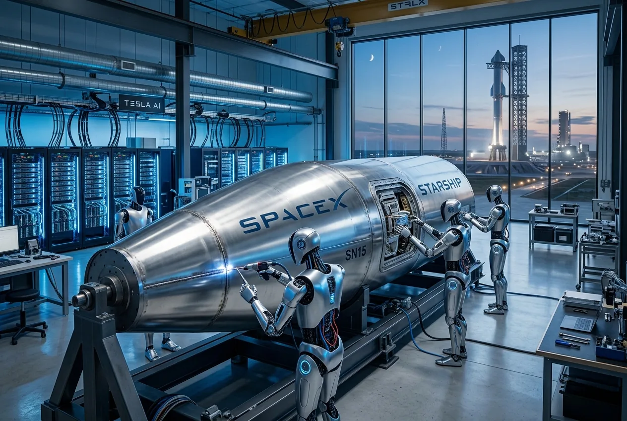 Elon Musk Eyes Tesla-SpaceX Merger as Record-Breaking IPO Looms