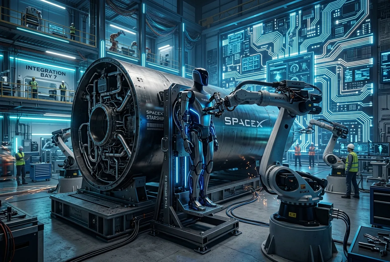 Musk Pursues $3 Trillion Industrial Merger Ahead of SpaceX IPO