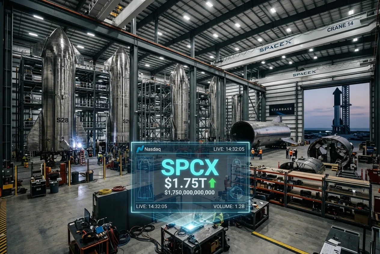 SpaceX Targets Record $1.75 Trillion IPO to Anchor Musk’s AI-Integrated Space Economy